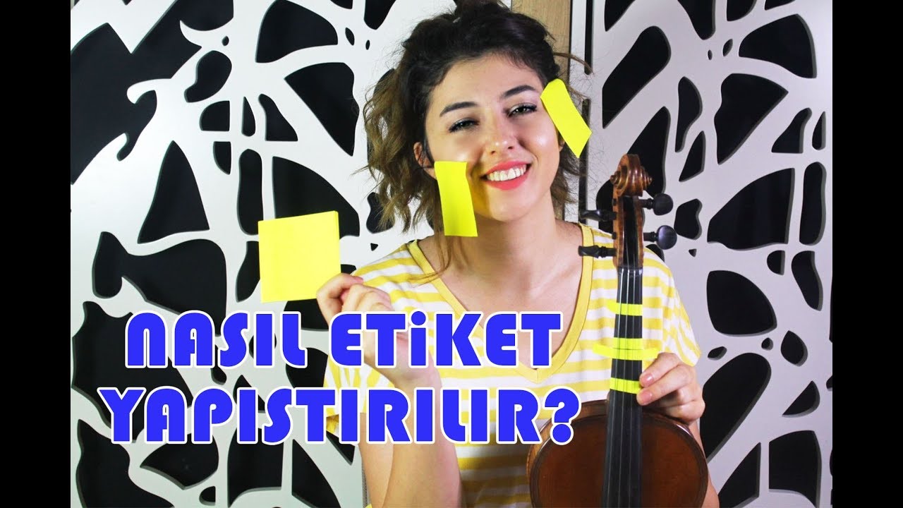 Kemana Notaların Yerini Gösteren Etiket Yapıştırma