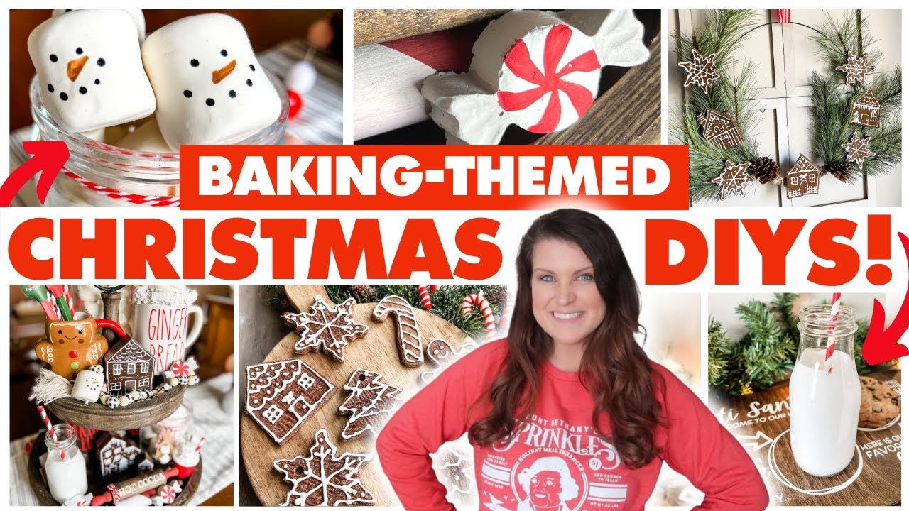 ADORABLE Christmas Baking-themed DIY Decor Ideas 🍪 DIY fake marshmallows and gingerbread cookies!