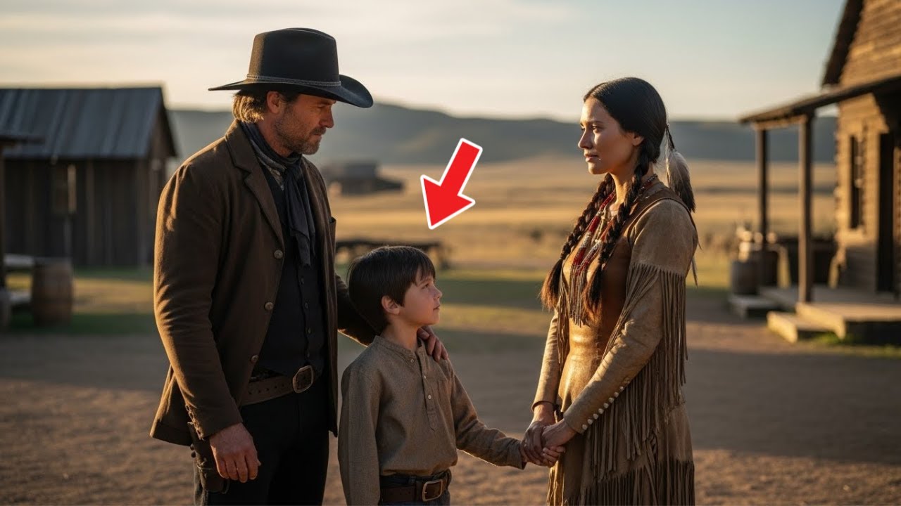 Der einsame Cowboy heiratete die Indianerin – Sein Sohn entschied: „Sie bleibt unsere neue Mama“