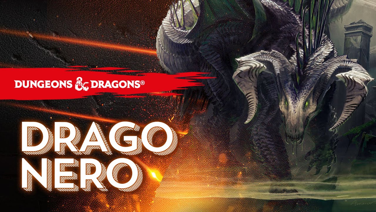 Drago Nero D&D: lore, statistiche, e ganci per il DM