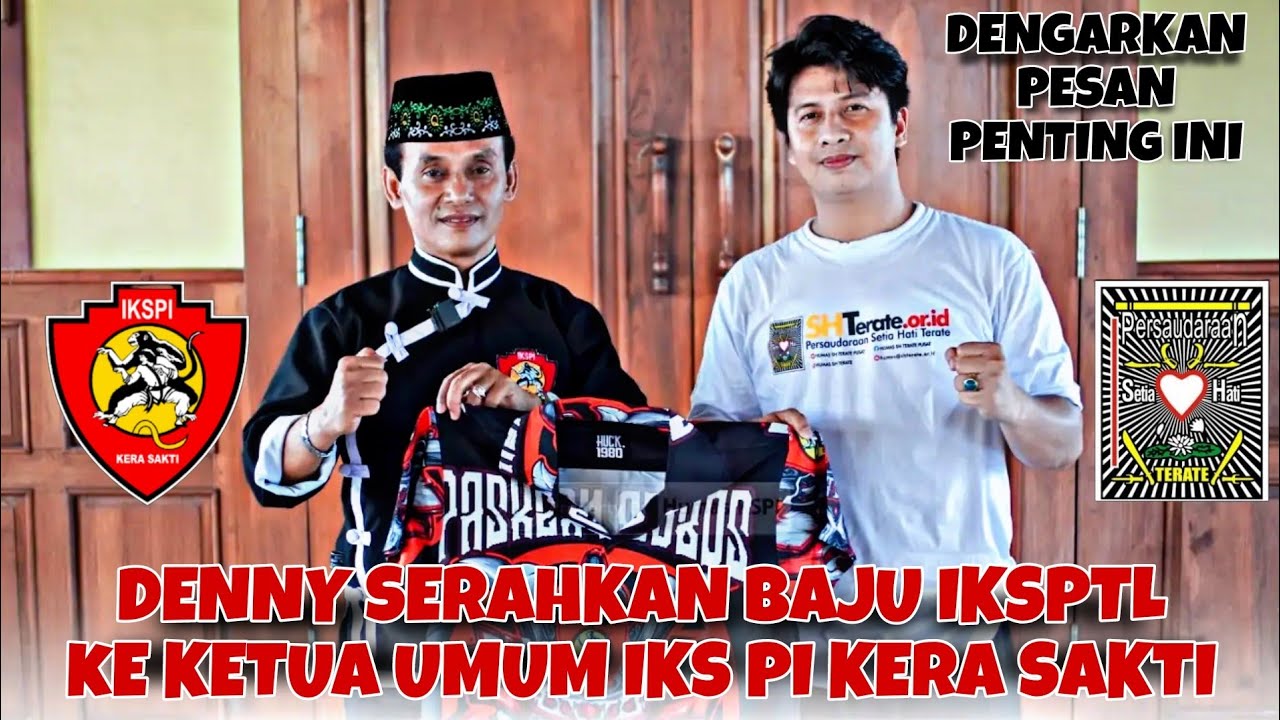 Denny Serahkan Baju IKSPTL ke ketua Umum IKSPI Kera Sakti , salam persaudaraan