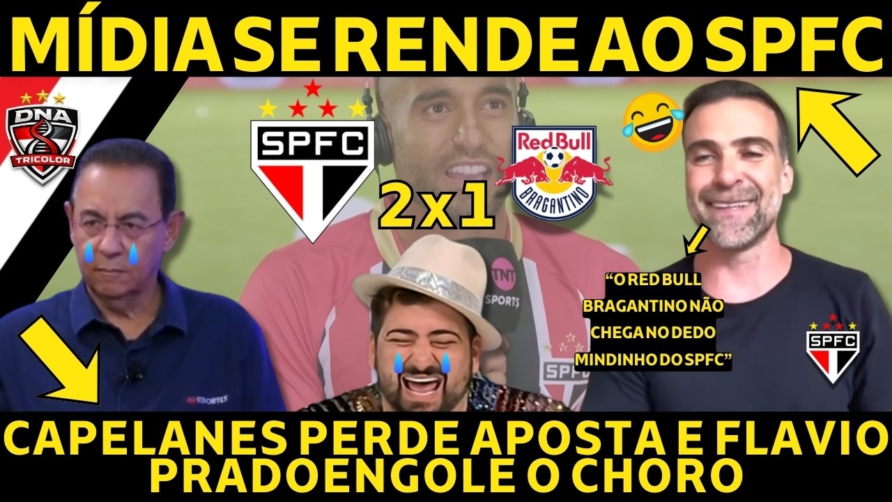 SÃO PAULO NAS SEMIS DO PAULISTAO!! CAPELANES PERDE APOSTA E FLAVIO PRADO MORDE A LINGUA AO VIVO!!