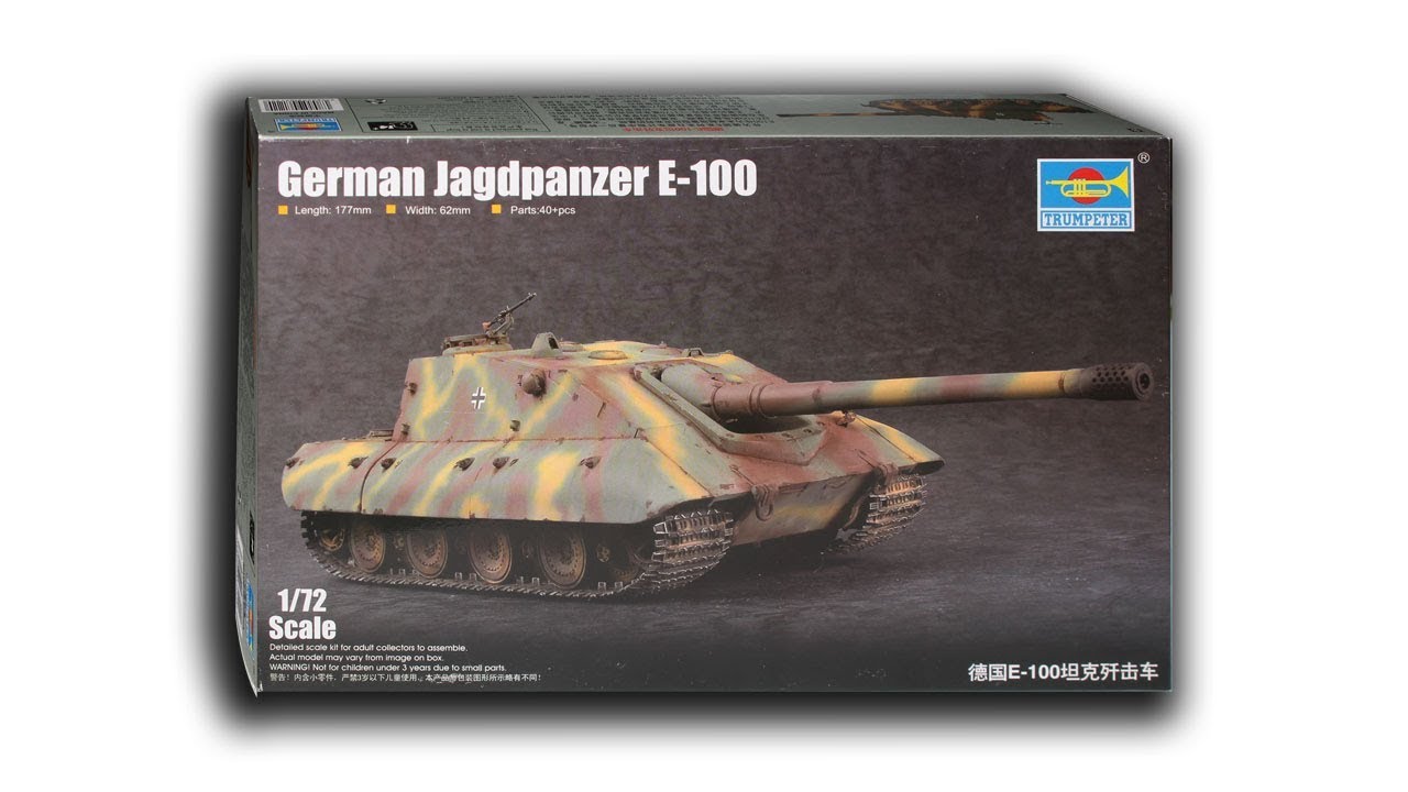 Обзор и сборка Jagdpanzer E-100 Trumpeter 1:72