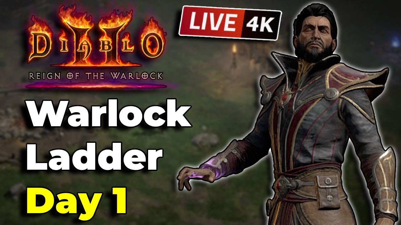 🔴LIVE - Warlock Ladder Start DAY 1 - Diablo 2 Resurrected