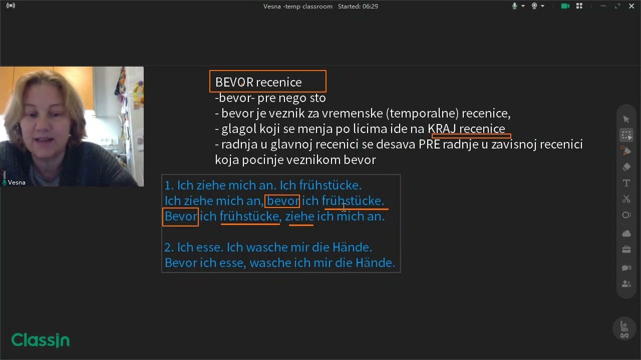 Bevor recenice