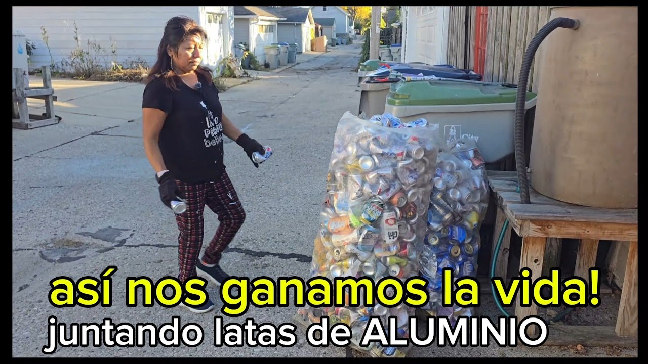 Como ganar dinero juntando latas de ALUMINIO?  aquí les mostramos 🤑🤑🤑