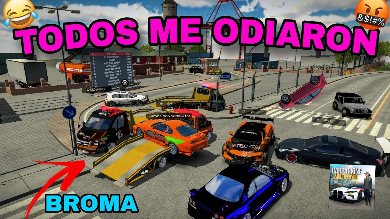 *BROMA* MOLESTANDO A GENTE EN LAS SALAS PÚBLICAS DE Car Parking Multiplayer 🤣