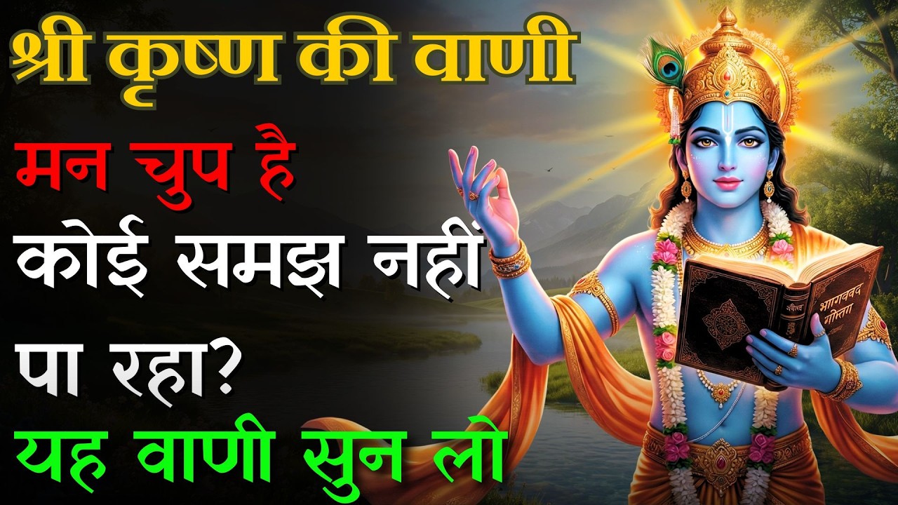 मन चुप है लेकिन दर्द गहरा है | श्री कृष्ण की यह वाणी सहारा देगी  | Krishna Vaani