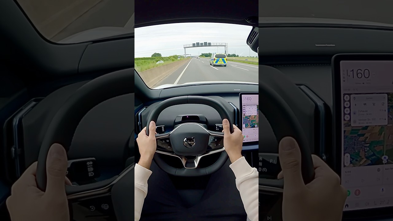 Volvo EX30 Top Speed #volvo #pov #automobile #speed #topspeed #car #acceleration #germany #ytshorts
