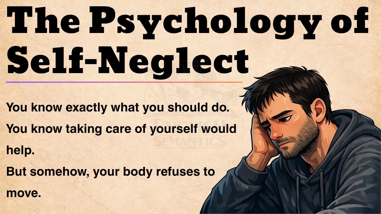 The Hidden Psychology Behind Self-Neglect | Why You Feel Stuck | Listening And Reading English