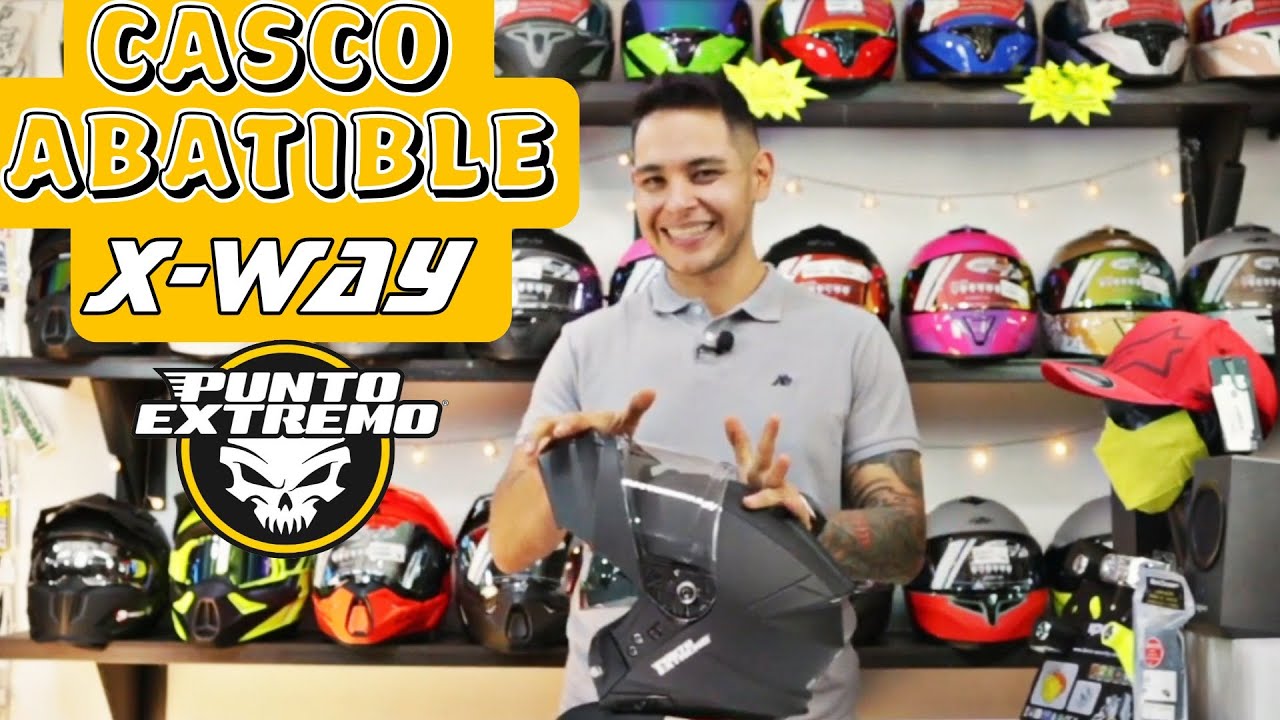 CASCO ABATIBLE X-WAY PUNTO EXTREMO.- JABS MOTO TV