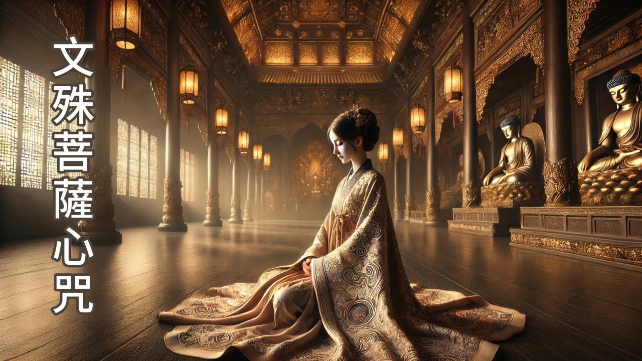 【文殊菩薩心咒】一小時版 | 悅耳女聲| 學習開車背景音樂 | 增長智慧 | Mantra of Manjusri | 大師姐獨家