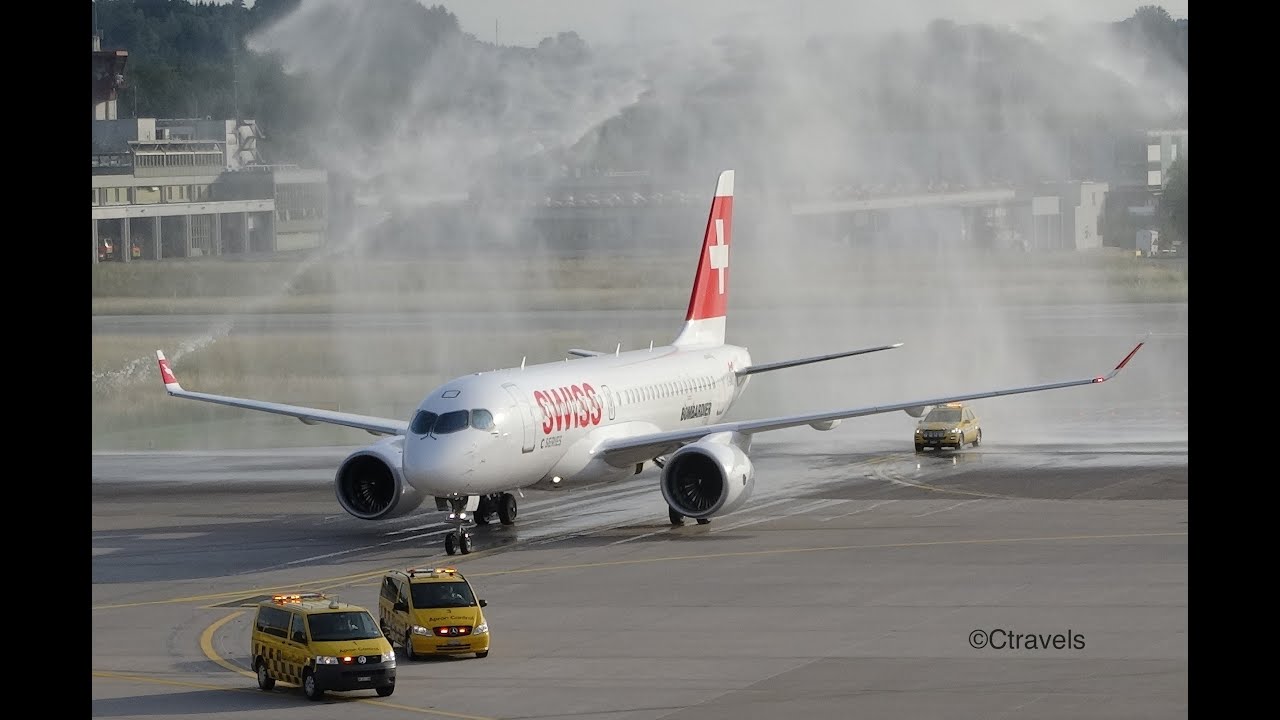 [Full HD] *EXCLUSIVE* SWISS Bombardier CSeries100 in ZRH / LSZH