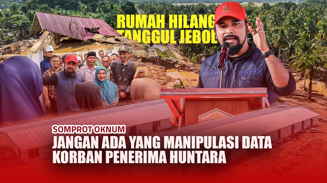 Tanggul Jebol Akibat Banjir Parah, Pengungsi di Aceh Timur Dapat Rumah Huntara