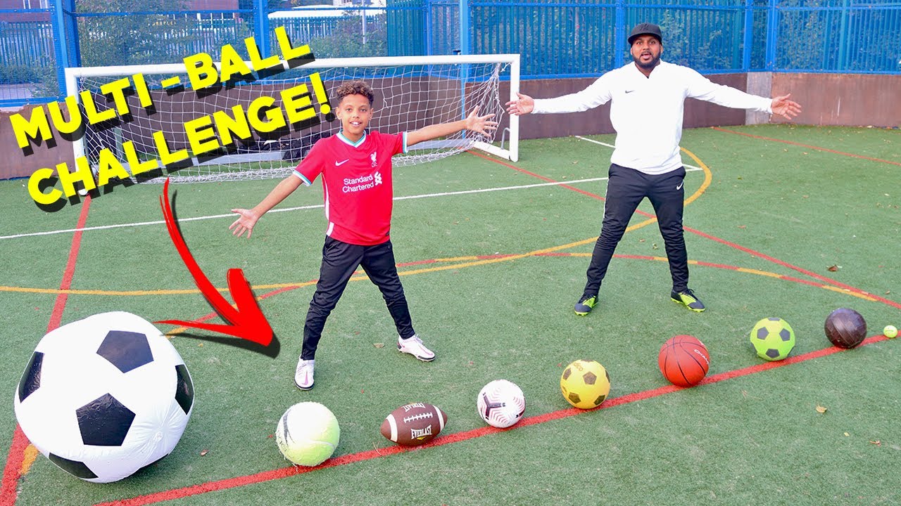 MULTI-BALL FOOTBALL CHALLENGES!!
