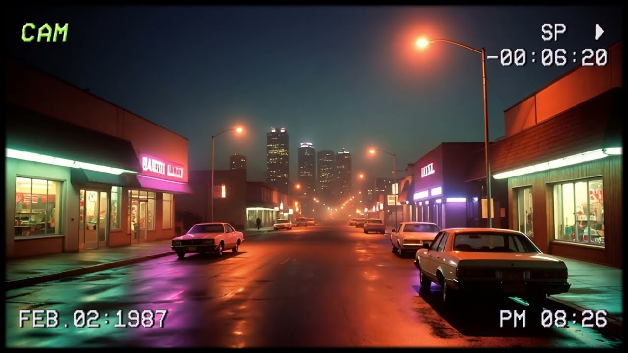 Quiet Street in 1987 &ndash; Nostalgic Night Atmosphere Music 🌌