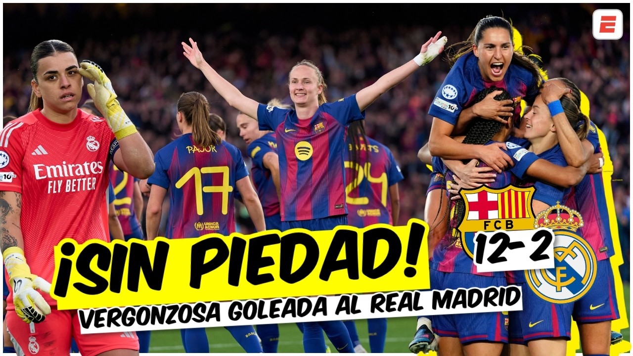BARCELONA LE DIO OTRO BAILE AL REAL MADRID y es SEMIFINALISTA de la CHAMPIONS LEAGUE femenina