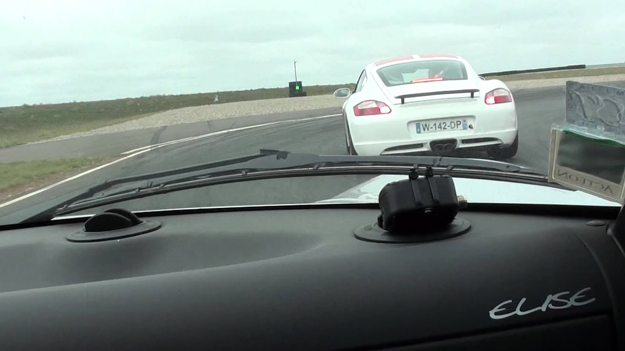 Lotus Elise VS Porsche cayman Cup