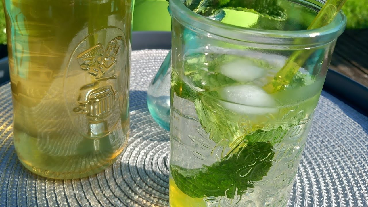 sirop de menthe fait maison 100%naturel @lacuisinedelyly #faitmaison , #économique