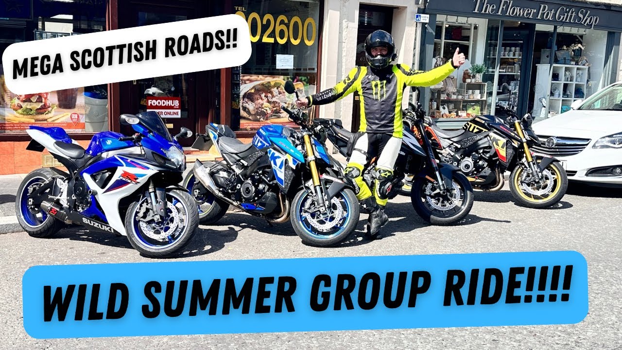 За рулём Suzuki GSX-S 1000: мотоблог, групповые поездки и захватывающие дух пейзажи Шотландии