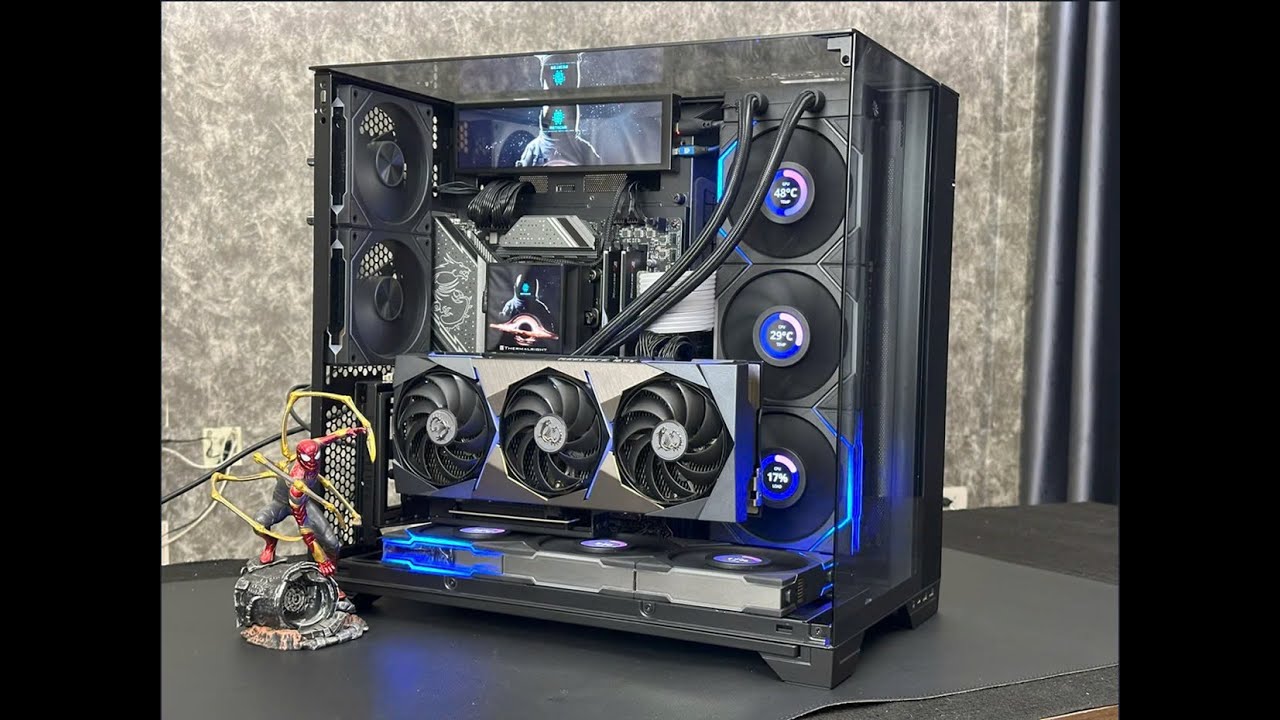 Case 38 Triệu với Full Fan màn hình Lianli LCD 120 | Rất nhiều đồ chơi trang trí cực Đẹp cho PC