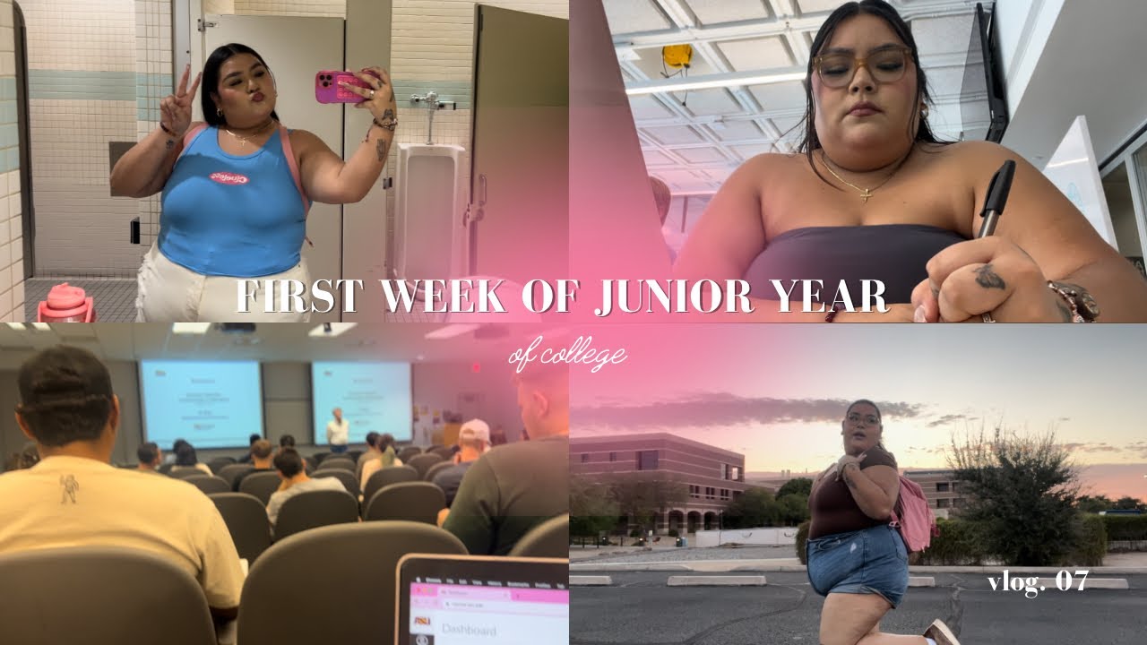 my first week of junior year in college📚🩷 | vlog 07