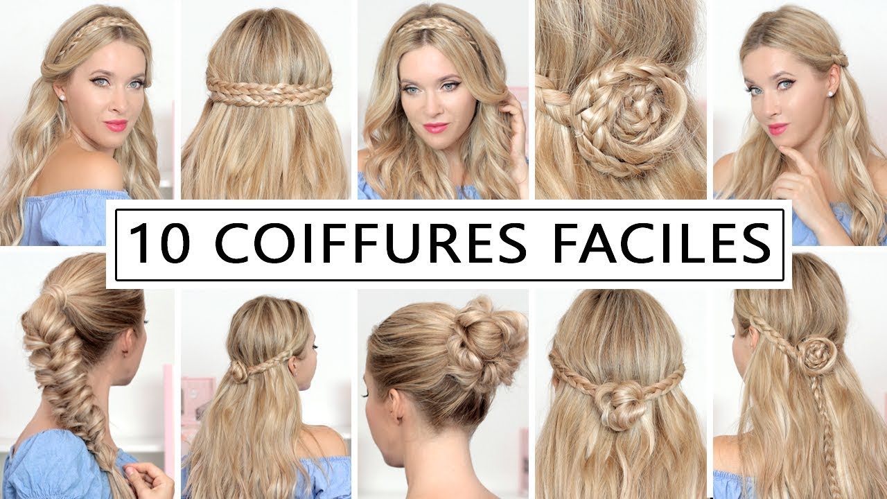 10 COIFFURES pour la RENTREE avec des tresses ❤ Tuto rapide, facile