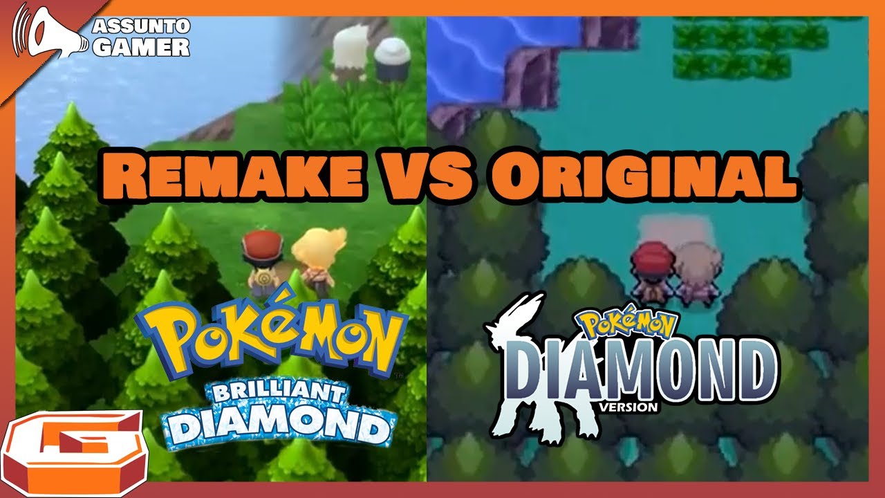 REMAKE VS Original | Comparativo Pokemon Diamond and Pearl Remake