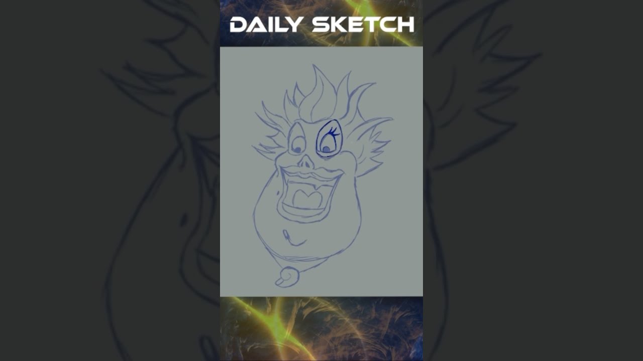 Daily Sketch Day 10 Ursula Sea Witch
