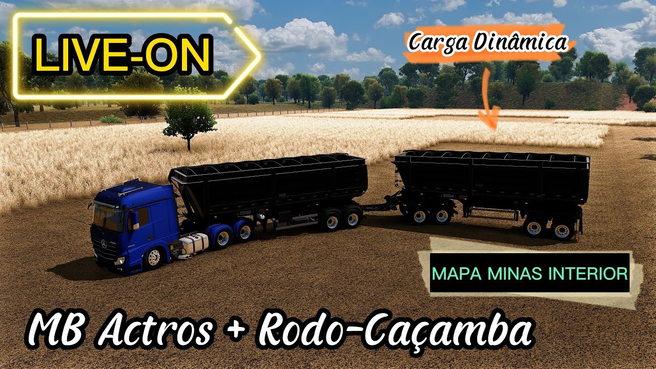 LIVE - PART 2 COMBOIO MAPA MINAS INTERIOR | Euro truck Simulator 2 #ETS2 #EUROTRUCK2