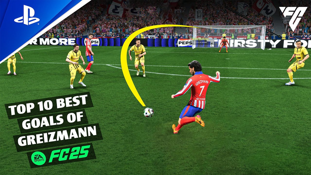 FC 25 | TOP BEST 10 GOALS #GRIEZMANN PS5