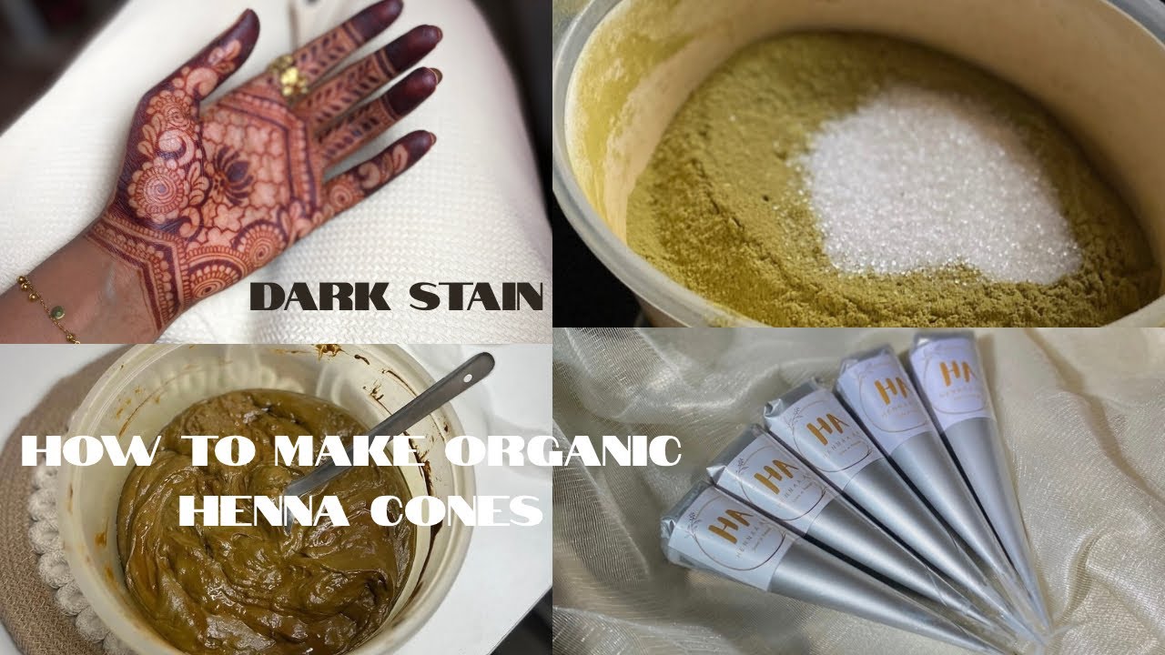 How to make organic henna cones at home 😱🌿🌿#henna #video #fidhupathu 