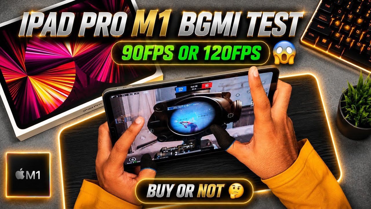 ipad Pro M1 BGMI Test in 2025🔥 With Rush Gameplay