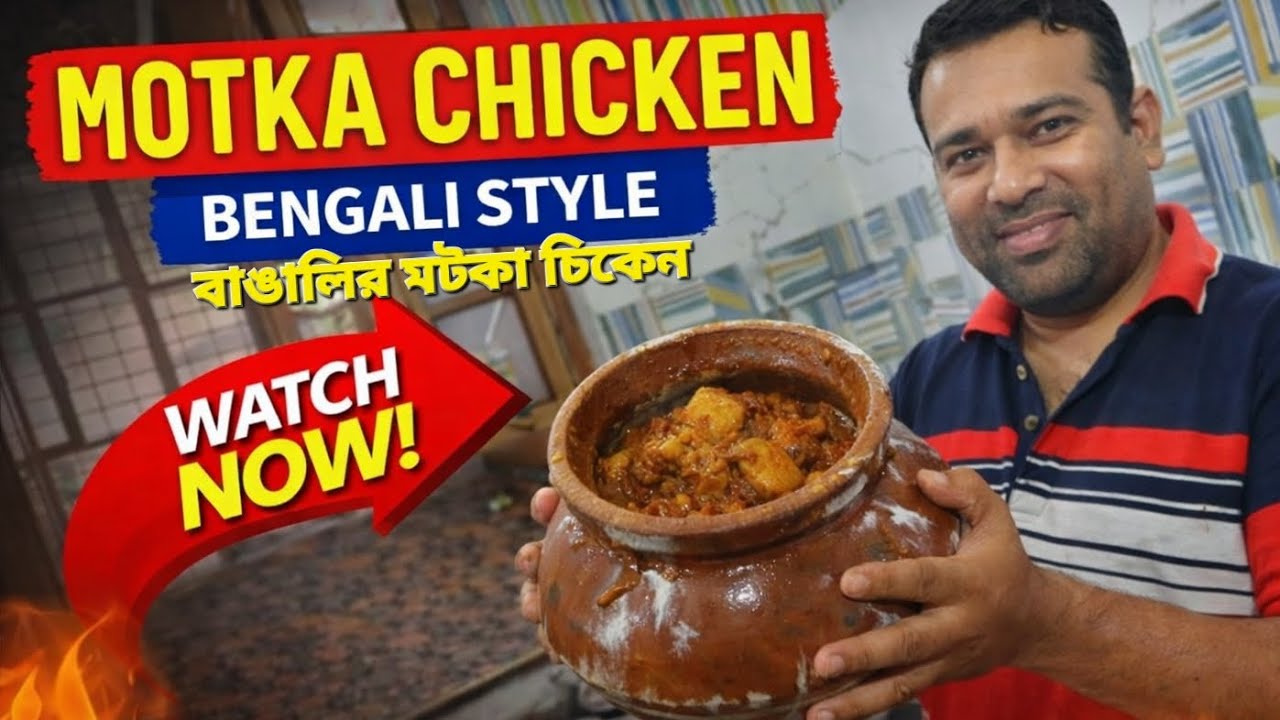 Vlog 12/2026 মটকা চিকেন | Bengali Motka Chicken with Aloo | Champaran Style with Bangali Twist!