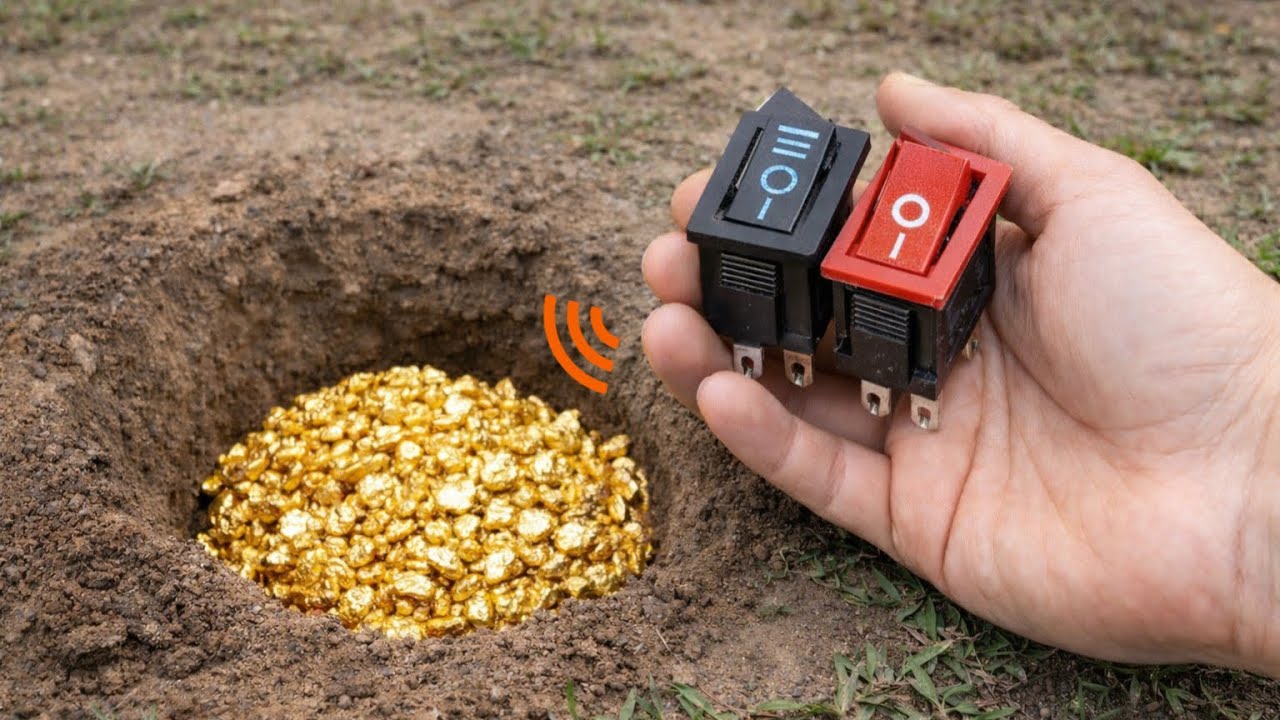 A Simple Light Switch That Finds Buried Treasures, Amazing Innovation 