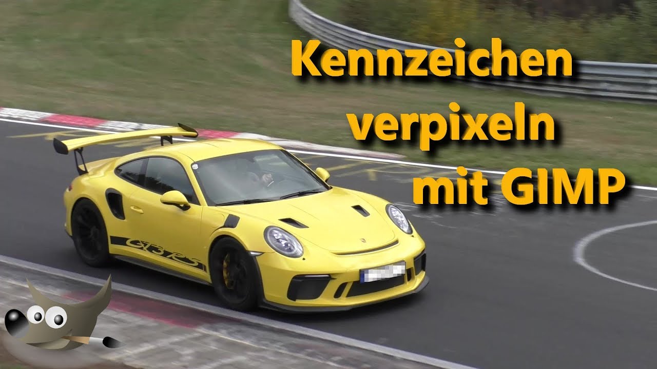 Kennzeichen verpixeln mit GIMP Freeware [Tutorial]