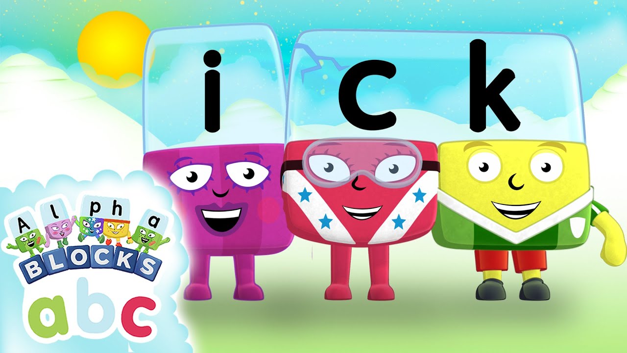Alphablocks - Rhyming Words! | ICK Letter Team | Phonics | Learn to Read