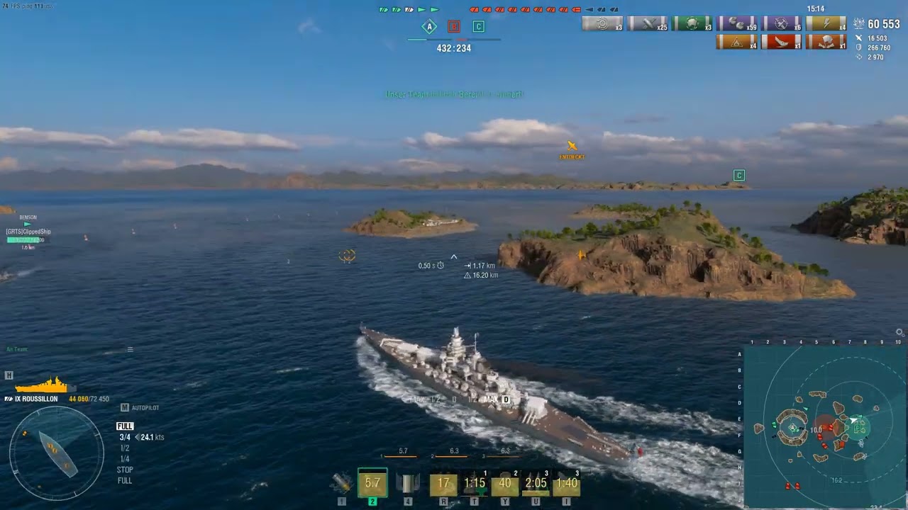World of Warships Roussillon Sec Build AP Munition