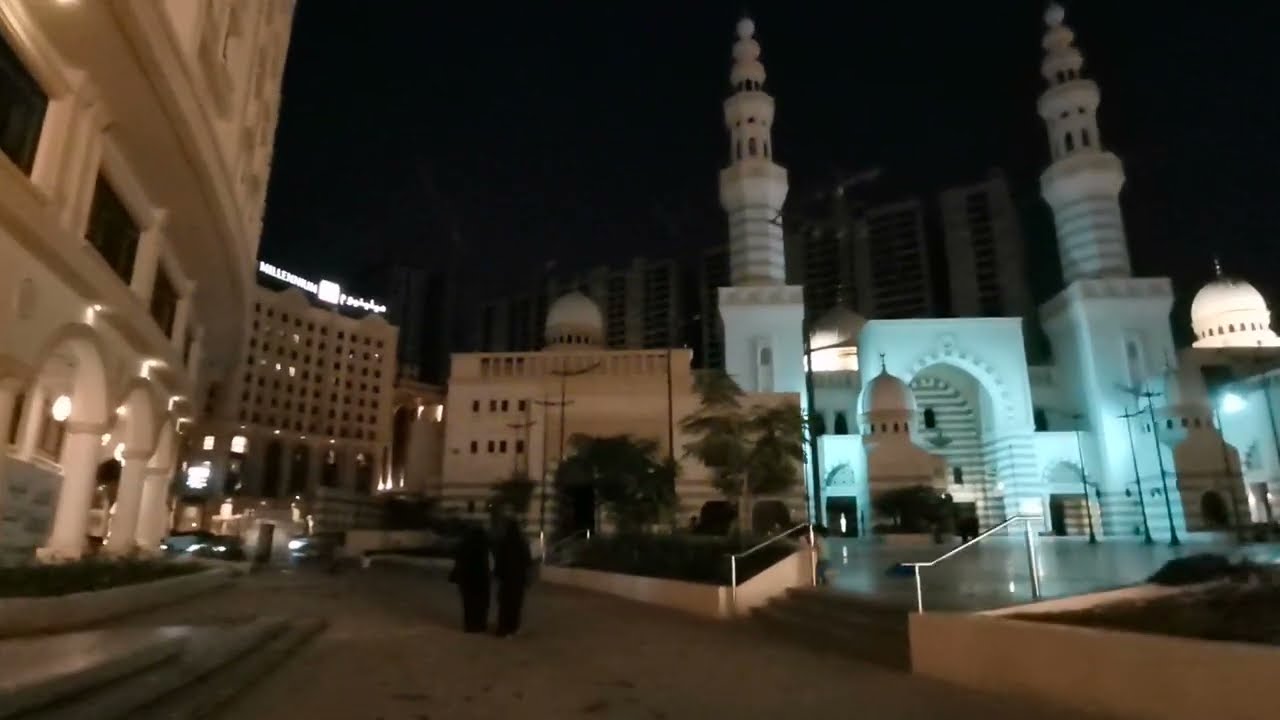 جولة في ساحات ومرافق مجمع الراجحي الفندقي والسكني والتجاري مكة المكرمة