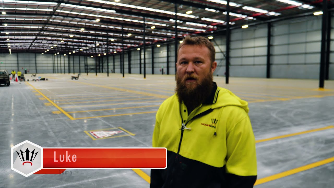 Huge Warehouse Line Marking - Transport Distribution Centre
