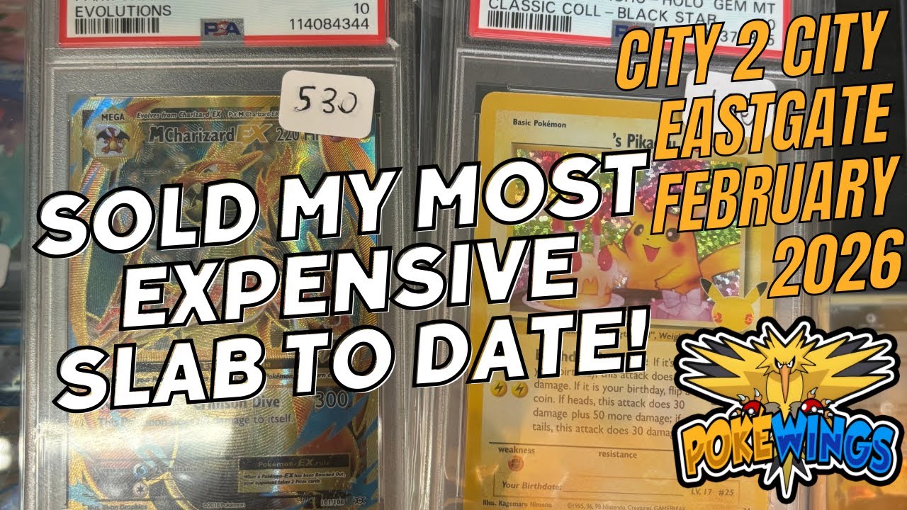 Sold My $500+ Charizard Slab! | City 2 City Eastgate Mall February 2026