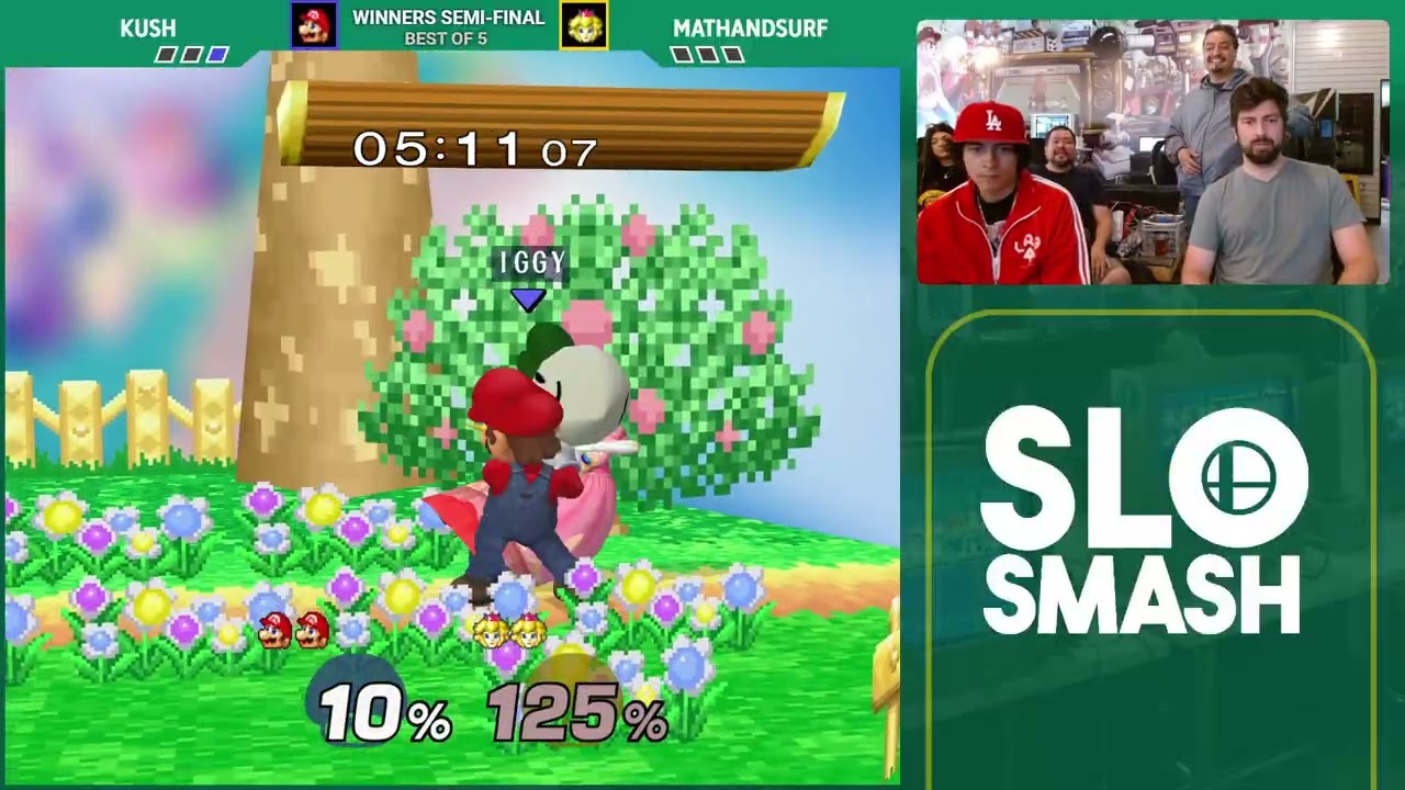 Kush (Mario)vs Mathandsurf (Peach) - LRA Start #27 Winners Semis