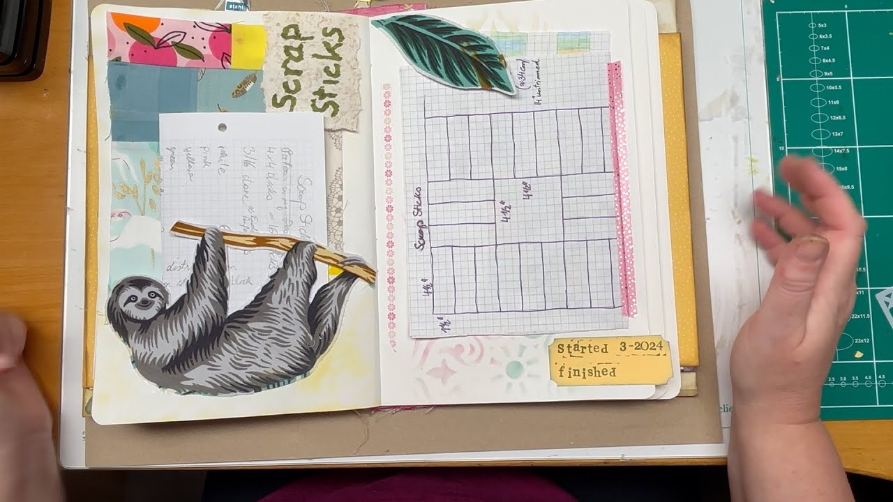 Journal with me - Documenting my current quilt project - #journalingwithme #junkjournaling