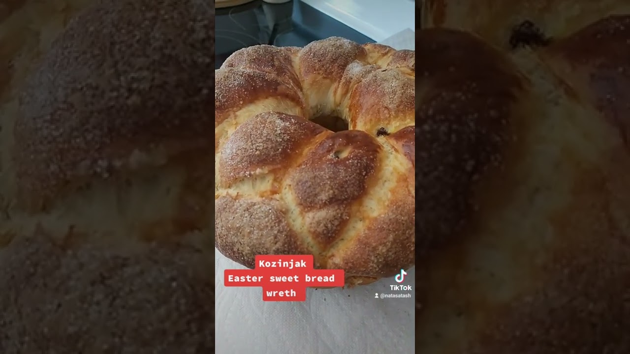 Kozinjak (Easter Sweet Bread with dry raisen)
