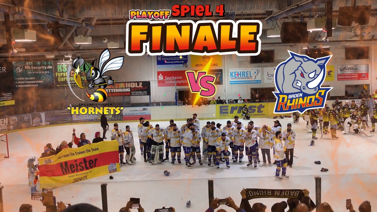MEISTER!!! FINALE #4 Hornets Zweibrücken🐝 vs Baden Rhinos🦏
