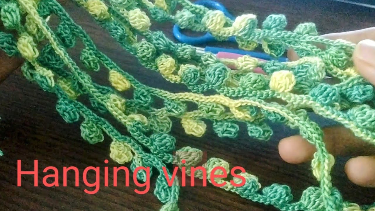 how to make crochet hanging vines|| @Crochet_with_tanu