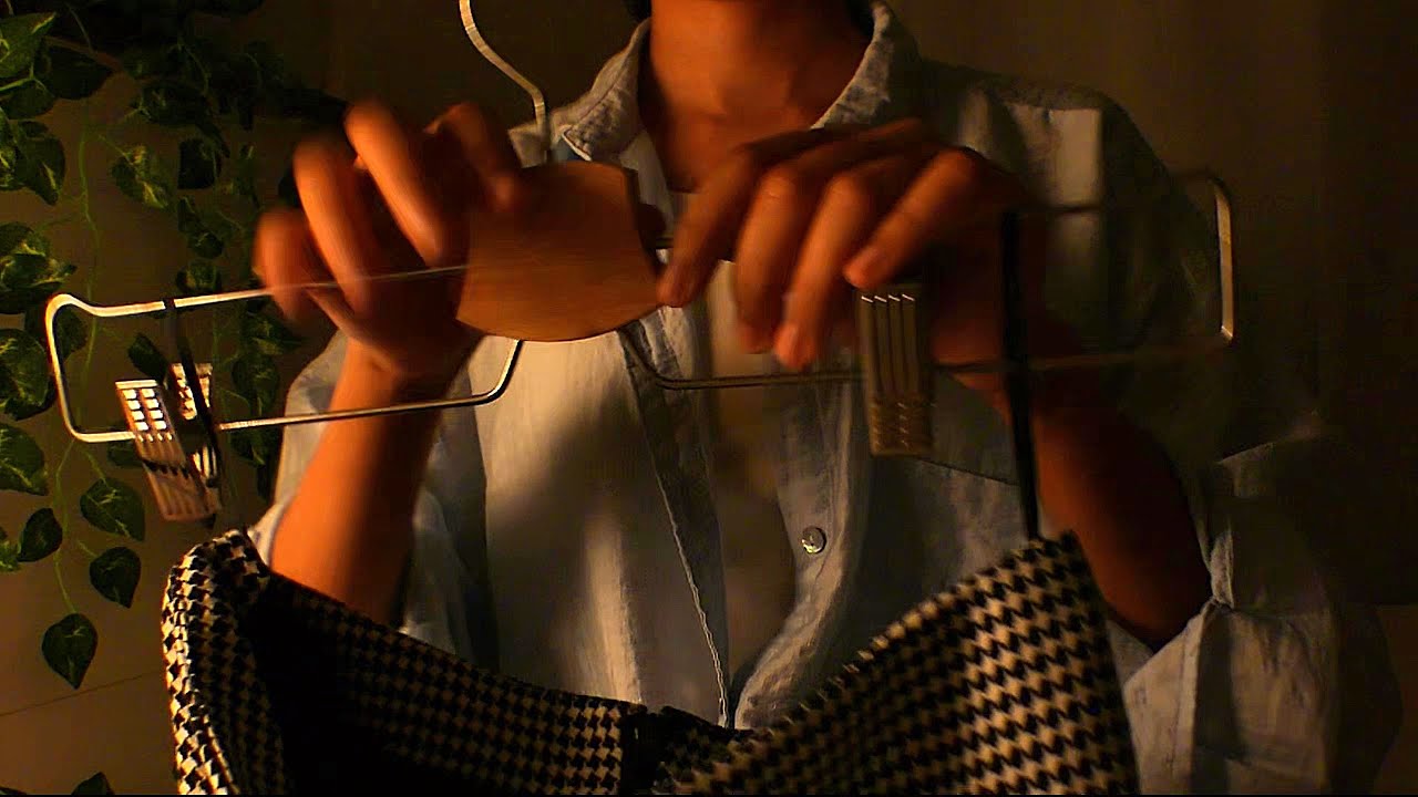 ASMR helping you choose your outfit 👗 fabric sounds 🎀 no talking