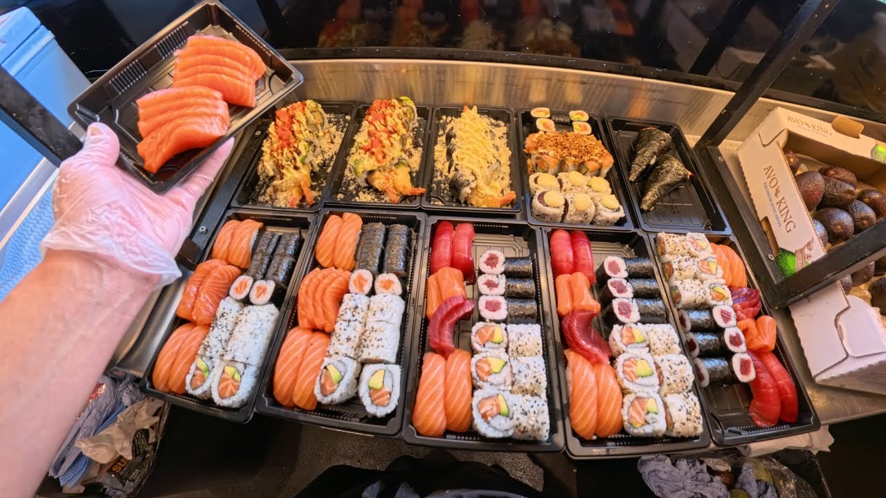 Sushi making in the busiest restaurant in London