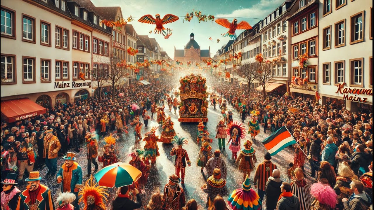 Karneval in Mainz | Rosenmontag | Fasching | 4K GoPro 🇩🇪 Deutschland