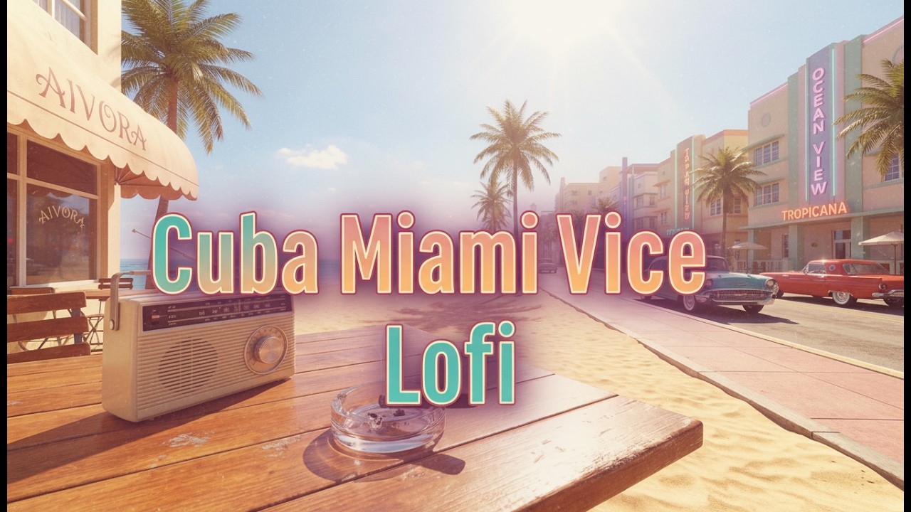 80s Cuba Miami Vice Lofi Jazz 🌴 Sunset Chill Beats